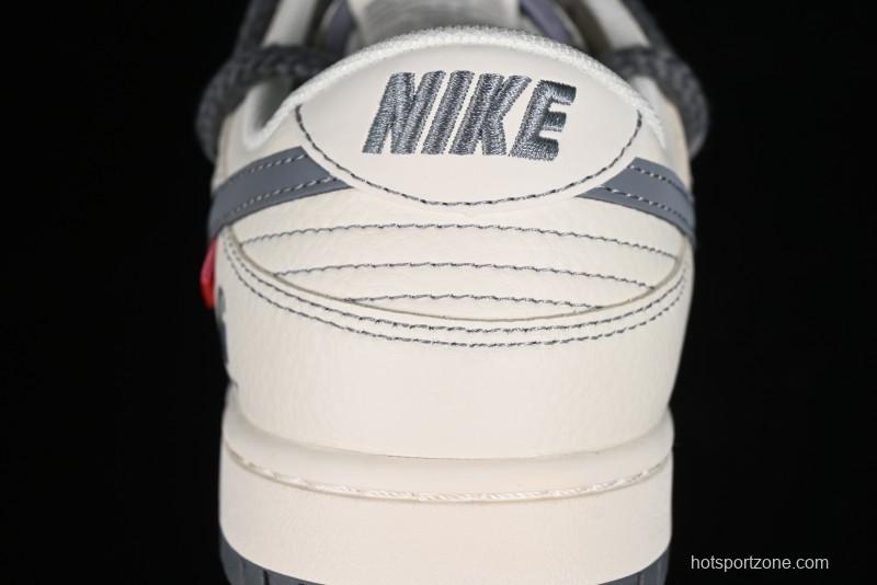 Nike SB Dunk Low Carhartt Collaboration - Strap Grey Hook Anniversary High-End Custom Low-Top Casual Skate Shoes - SJ2068-266