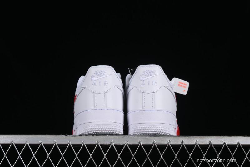 Nike Air Force 1 '07 Low Casual Sneakers with Anime Graffiti Style Crime Scene Design - 315122-211