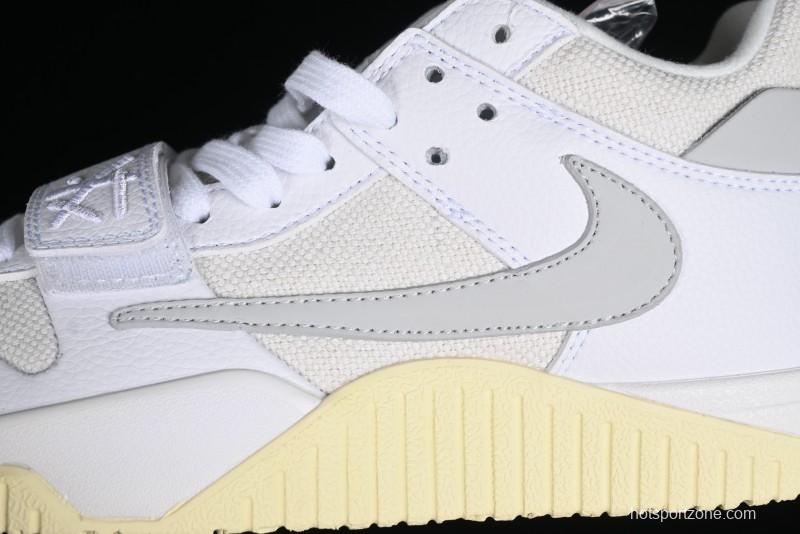 Nike Travis Scott x Jordan Cut The Check AJ1 Basketball Shoes with Velcro Strap - FZ8117-003