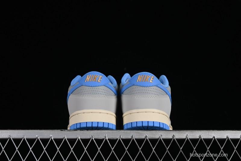 Nike Dunk Low SB "Athletic Department" Grey Blue Leather Skateboarding Shoes - FN7488-133