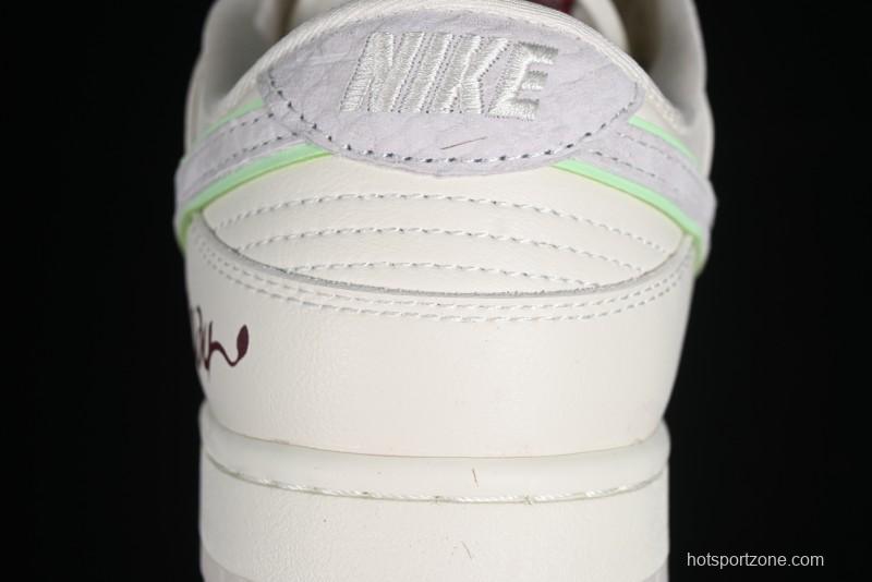 Nike SB Dunk Low Year of the Dragon Limited Edition - White Dragon Anniversary Custom Low-Top Casual Skate Shoes - CF3688-001