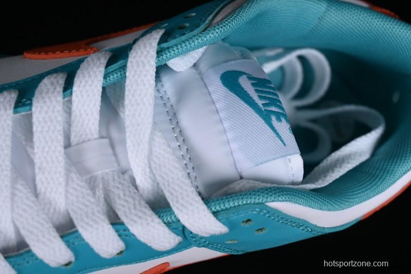 Nike SB Dunk Low Casual Skate Shoes in White Green Orange - DV0833-102