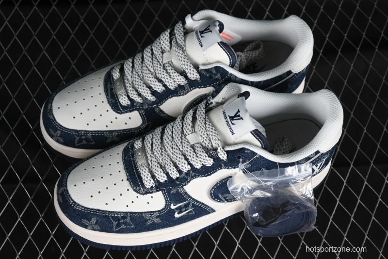 Nike Air Force 1 '07 Low LV Collaboration - Midnight Navy Low-Top Casual Sneakers - SJ2088-003