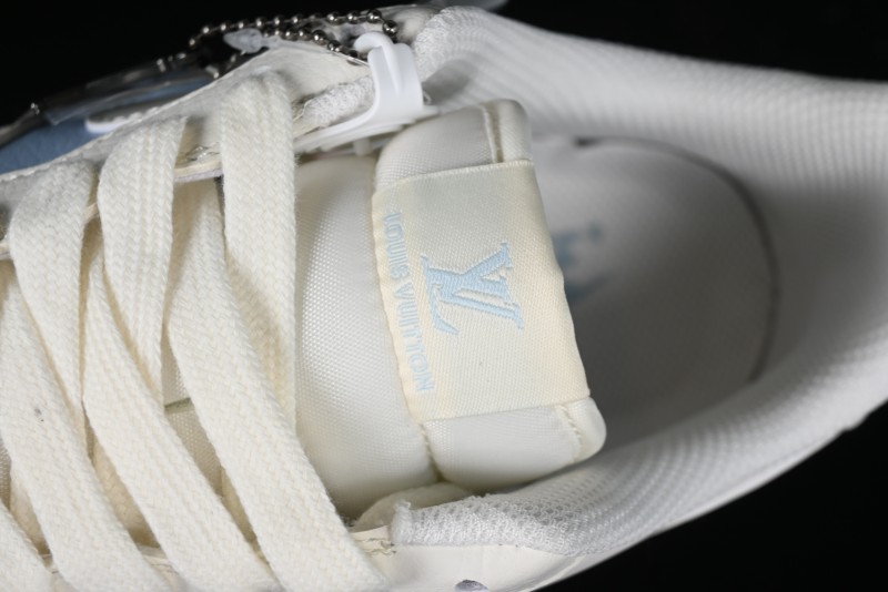 Nike Air Force 1 '07 Low LV Collaboration - Off White Ice Blue Casual Sneakers BB9599-203