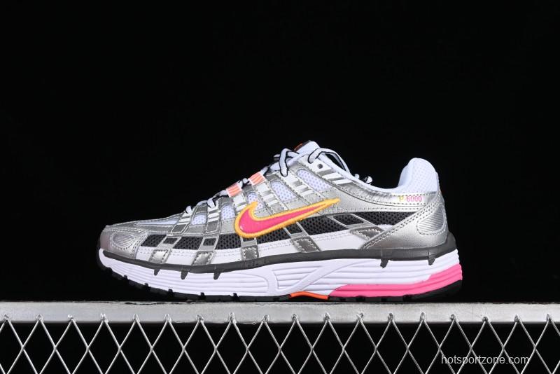 Nike P-6000 Retro Casual Sport Dad Shoes with Layered Design - BV1021-100