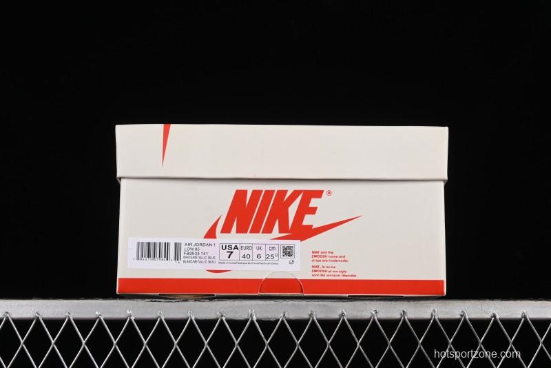 Nike Air Jordan 1 Low '85 Metallic Blue Retro Sneakers - FB9933-141