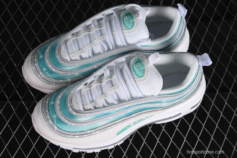 Nike Air Max 97 Custom Full-Sole Air Cushion Retro Bullet Running Shoes - 921826-101