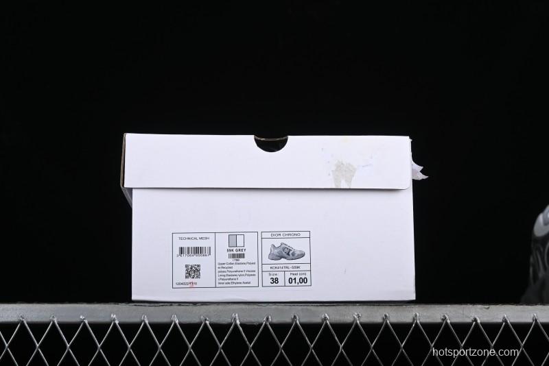 Dior Chrono Round Toe Lace-Up Lifestyle Casual Running Sneakers - 59K GREY