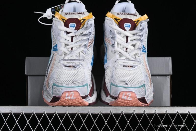 Balenciaga Runner Kith Four Color Retro Casual Sneakers - W3RBMU9754