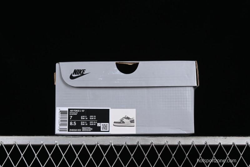 Nike Air Force 1 '07 Low Custom Collaboration Casual Sneakers with Strap - ZH0316-022