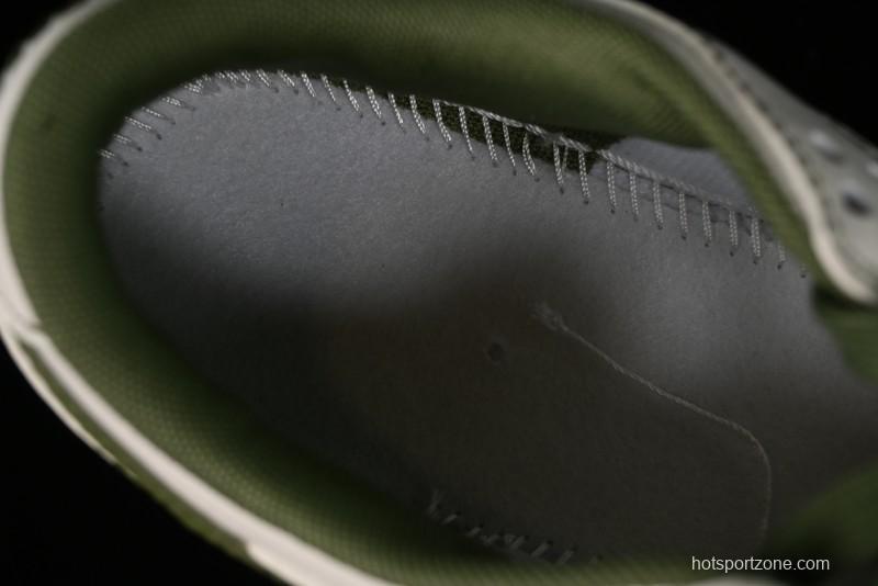 Nike SB Dunk Low Supreme Collaboration - Military Green Double Swoosh Anniversary Custom Low-Top Casual Sneakers - XX2025-319