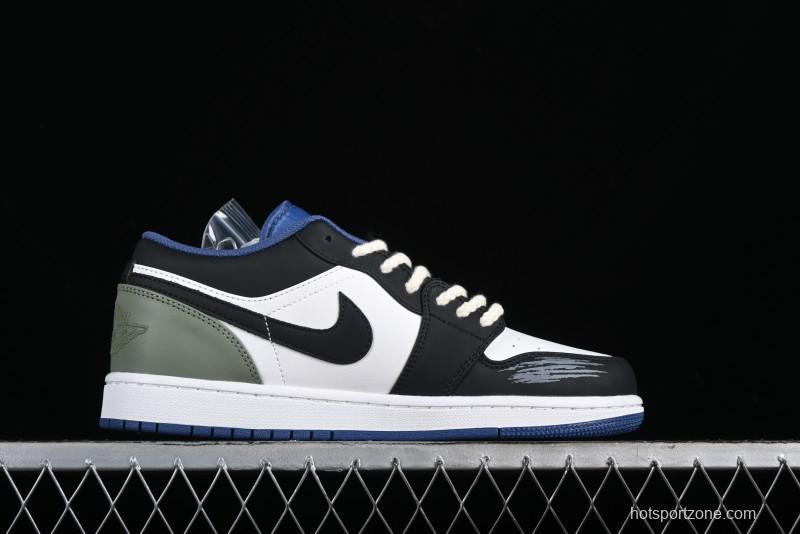Nike Air Jordan 1 Low AJ1 Casual Lifestyle Sneakers - 553558-414