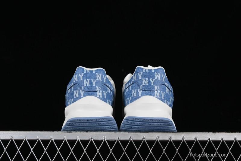 New York Yankees MLB Chunky Runner Denim Monogram Lightweight Casual Sneakers - 3ARNCRD4N50BLS