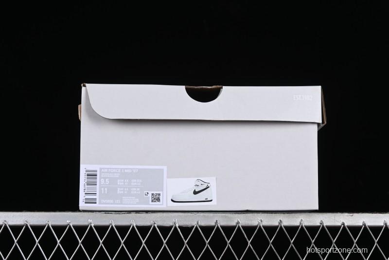 Nike Air Force 1 '07 Mid Casual Sneakers in White/Black - DV0806-101