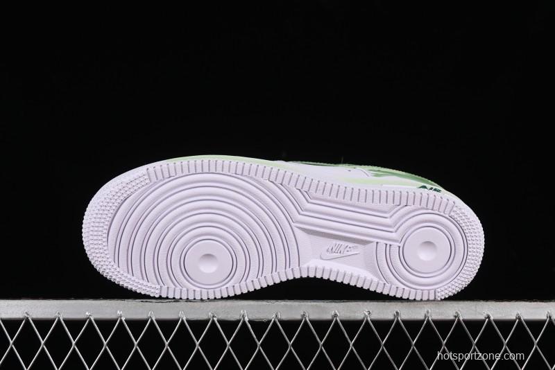 Nike Air Force 1 '07 Low Custom Hand-Painted Anime Theme with Swoosh Shadow and Strap - CW2288-111