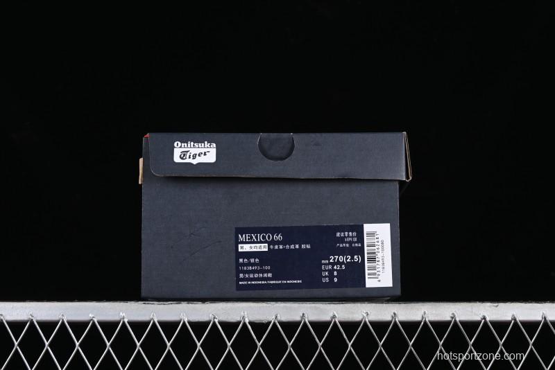 Onitsuka Tiger Mexico 66 Low-Top Leather Sneakers for Casual Running - 1183B493-100