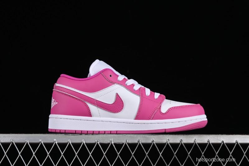 Nike Air Jordan 1 Low AJ1 Rose Pink Low-Top Casual Lifestyle Sneakers - FV8486-600