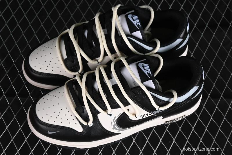 Nike Dunk Low Speed & Fury Distressed Oxidized Metal Punk SB Strap Low-Top Casual Sneakers - DD1391-100