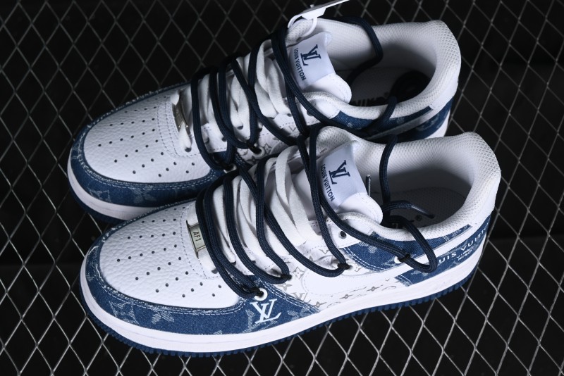 Nike Air Force 1 Low Custom Strap Casual Sneakers with Full-Length Air Cushion - ZH0316-021