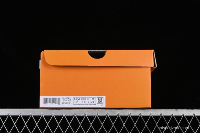 Nike Travis Scott x Fragment Design x Air Jordan 1 Low OG SP AJ1 LV Collaboration Light Blue Low-Top Casual Sneakers - LJ5188-007