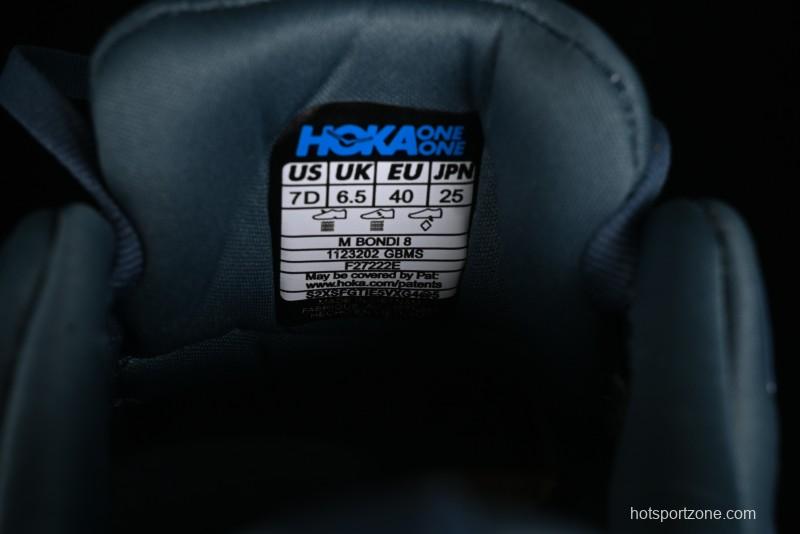 HOKA ONE ONE Bondi 8 Performance Cushion Running Shoes with Enhanced Support - 1123202 GBMS