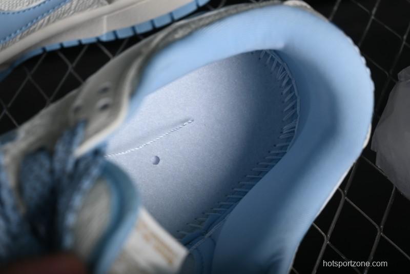 Nike SB Dunk Low Gucci Collaboration - Beige & Light Blue Crochet Fabric Anniversary High-End Custom Low-Top Casual Skate Shoes - DQ1098-376