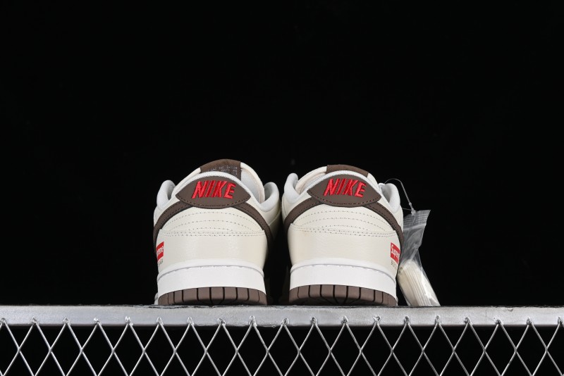 Nike Supreme x SB Dunk Low Collaboration - Military Green Anniversary High-End Custom Low-Top Casual Skate Shoes - XD1688-001