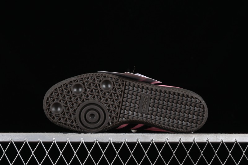 Adidas Samba OG B75807 Customized Casual Sneakers with Vibrant Hot Pink and Sweet Black Colorway - B75807
