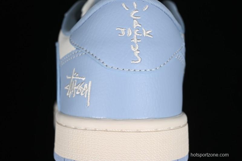 Nike Travis Scott x Fragment Design x Air Jordan 1 Low OG SP AJ1 Retro Sneakers - BB6588-101