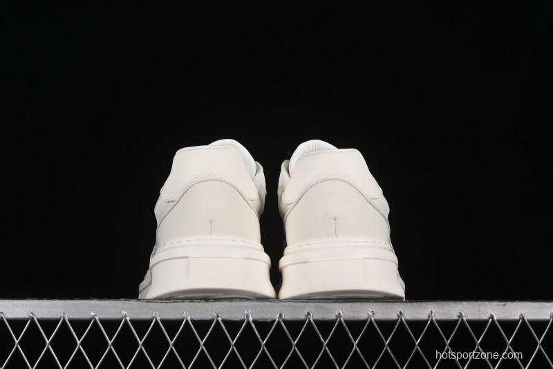 ECCO 2024 New Fashion Simple Versatile Genuine Leather White Sneakers - 61881301002