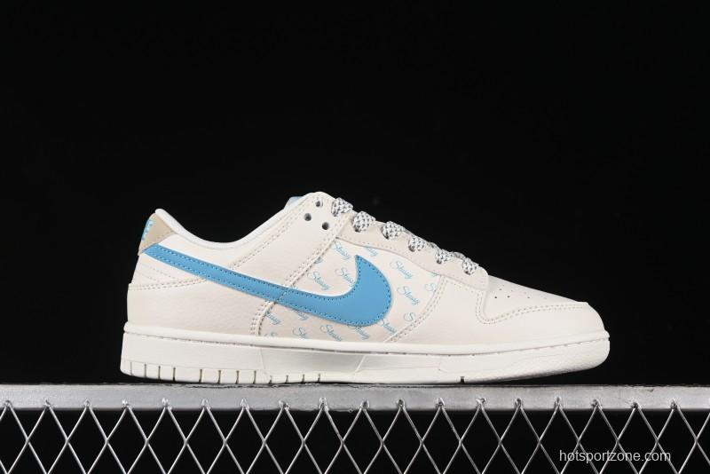 Nike SB Dunk Low Stussy Anniversary Custom Low-Top Casual Skate Shoes - SJ2068-281