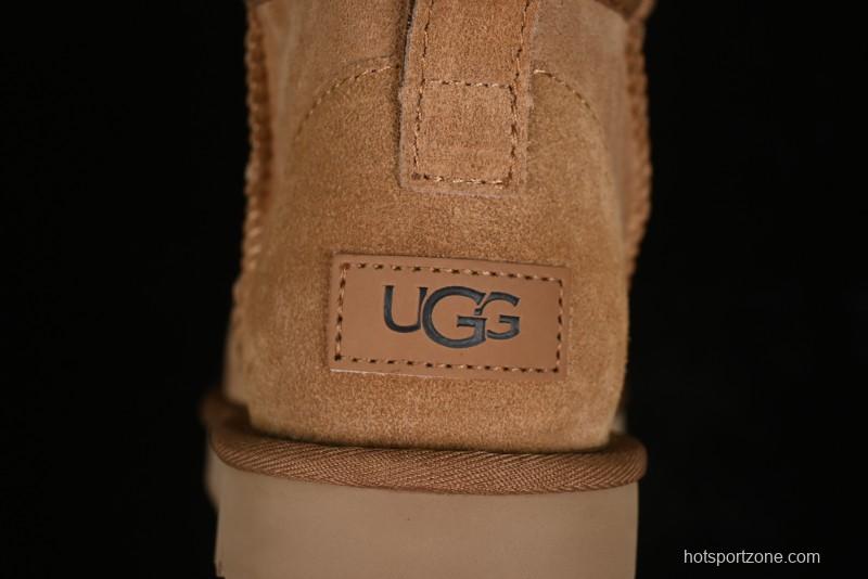 UGG Classic Ultra Mini Short Boots with Genuine Australian Shearling and TREADLITE Outsole - 1116109