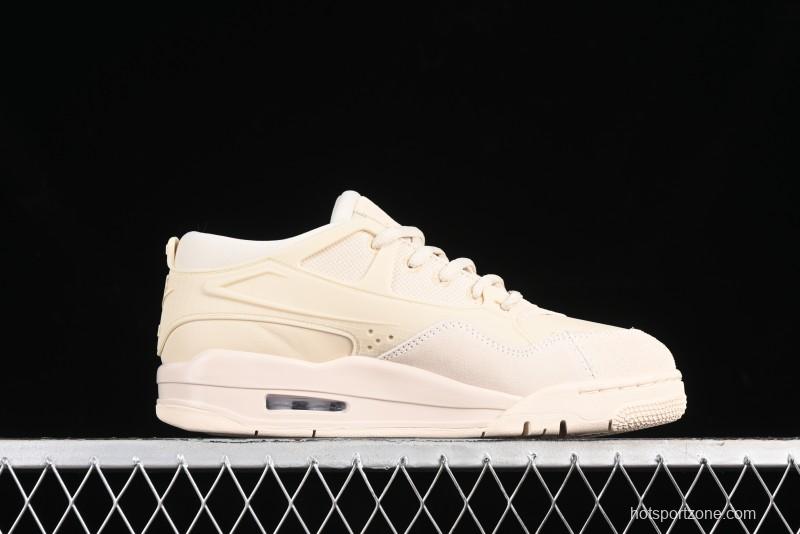 Nike Air Jordan 4 Remastered Retro Sneakers in White Grey - FQ7940-200