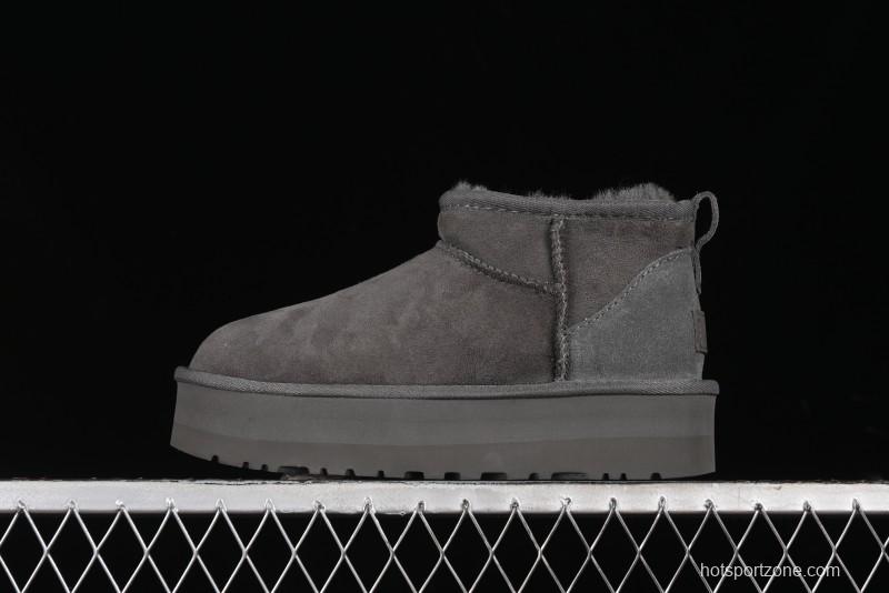 UGG Classic Ultra Mini Platform 3CM Wool Blend Mini Short Boots - 1135092