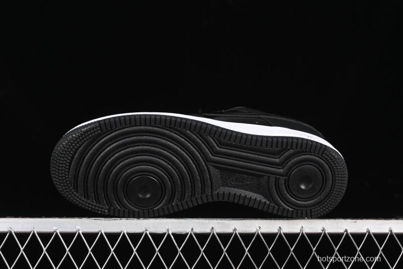 Nike Air Force 1 '07 Low Patent Leather All Black Casual Sneakers - AH6827-001
