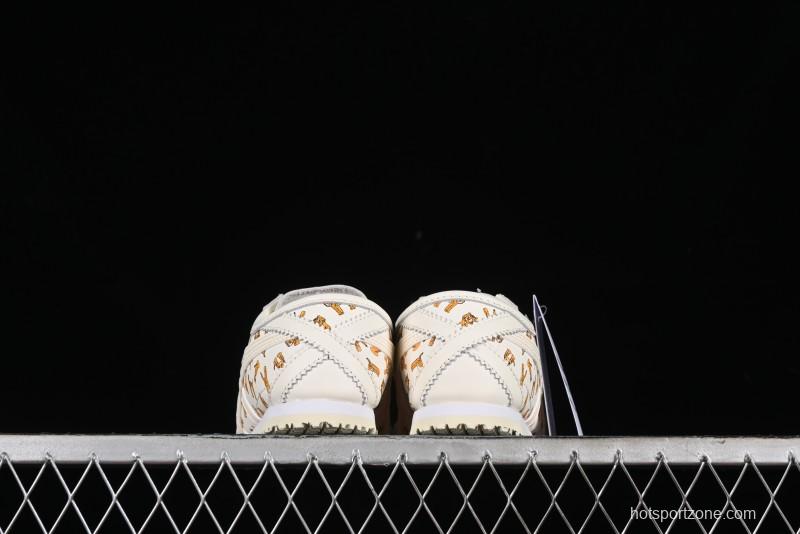 Onitsuka Tiger Mexico 66 Low-Top Leisure Running Shoes with Full-Grain Leather Upper - 1183B785-100