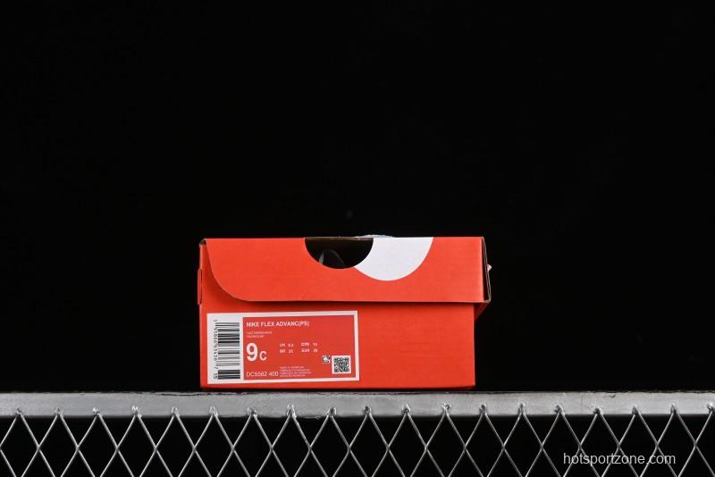 Nike Flex Advance Hook and Loop Breathable Soft Lightweight Kids Shoes - DC5562-400