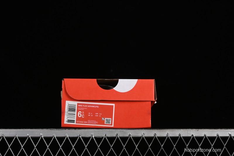Nike Flex Advance Hook and Loop Breathable Soft Lightweight Kids Shoes - DC5562-600