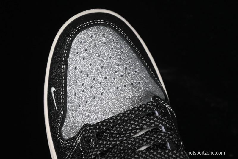 Nike Air Jordan 1 Low Retro Basketball Shoes Custom Starry Sky Design - SJ9950-012