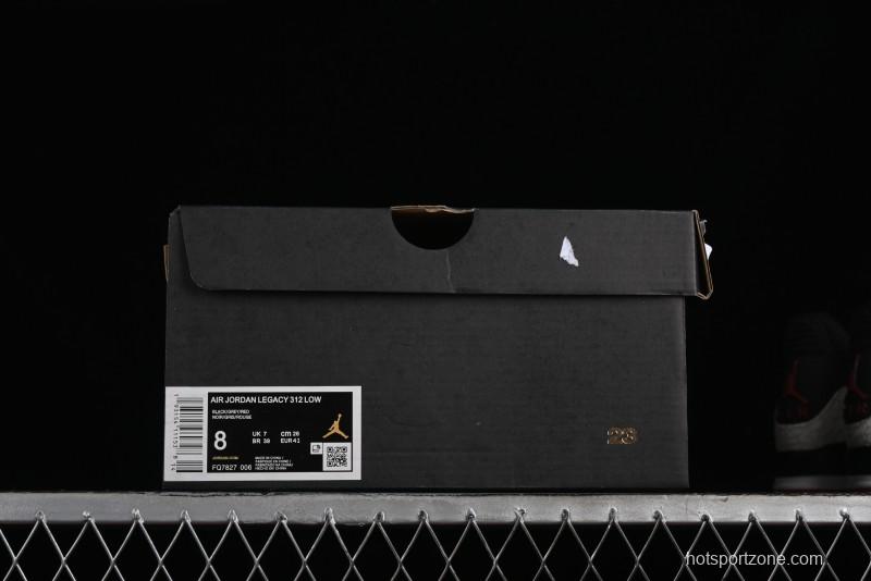 Nike Air Jordan Legacy 312 Low AJ312 Basketball Shoes with Velcro Strap - FQ7827-006