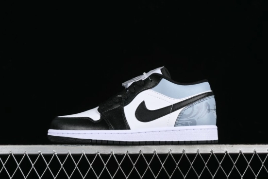 Nike Air Jordan 1 Low Retro Basketball Shoes with Cosmic Exploration Theme - 553558-132