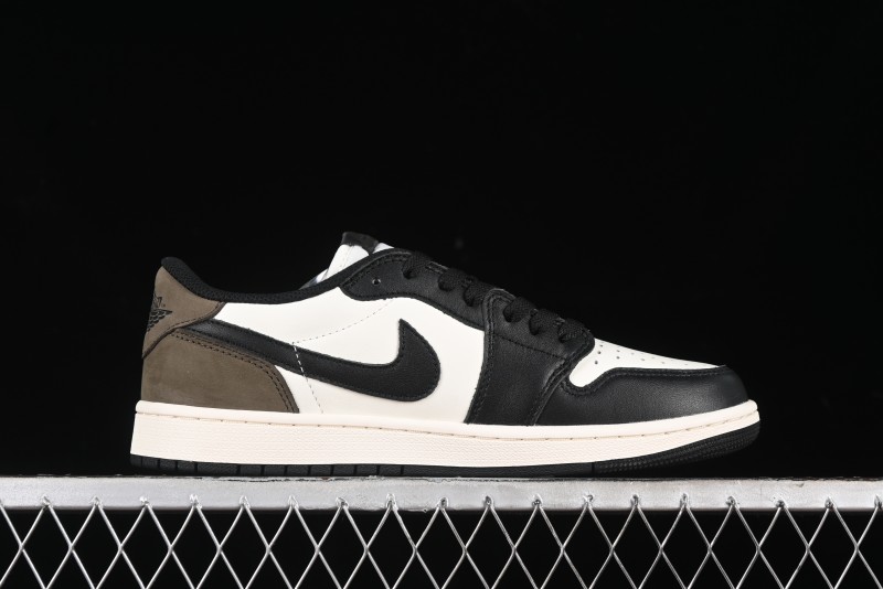 Nike Air Jordan 1 Low AJ1 Retro Basketball Shoes with Mocha Suede Accents - CZ0790-102