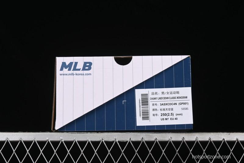 New York Yankees MLB Bigball Chunky Embo Monogram Platform Sandals - 3ASXCDC4N50SBS