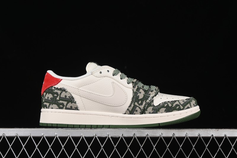 Nike Travis Scott x Fragment Design x Air Jordan 1 Low OG SP AJ1 Low-top Casual Sneakers - XY2688-114