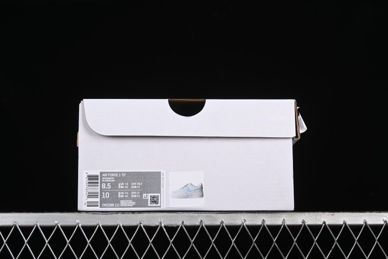 Nike Air Force 1 '07 Low Anime LOVE Series White Blue Spray Paint Casual Sneakers - CW2288-111