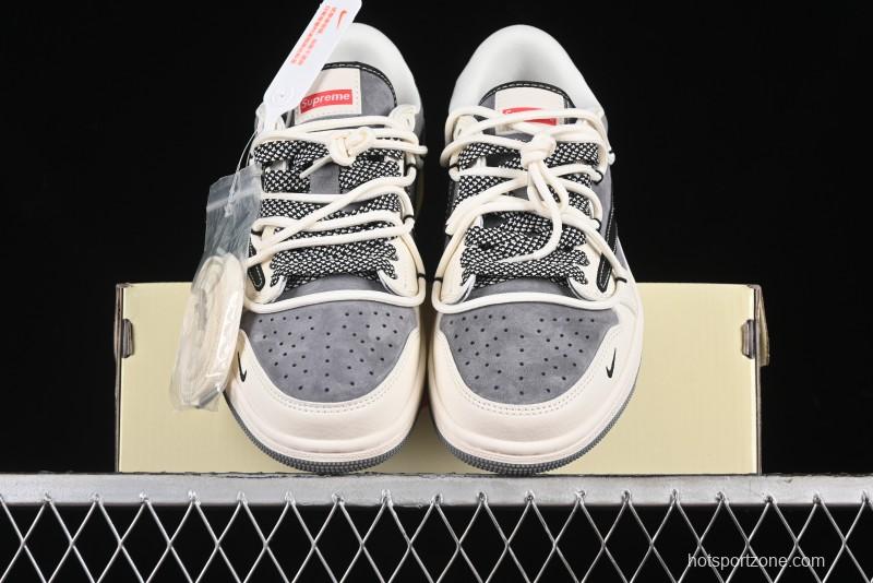 Nike Travis Scott x Fragment Design x Air Jordan 1 Low OG SP AJ1 Supreme Collaboration - SJ0086-132