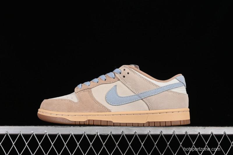 Nike Dunk Low SB Sanddrift Blue Vintage Suede and Light Blue Accent Casual Skate Shoes - HF0106-100
