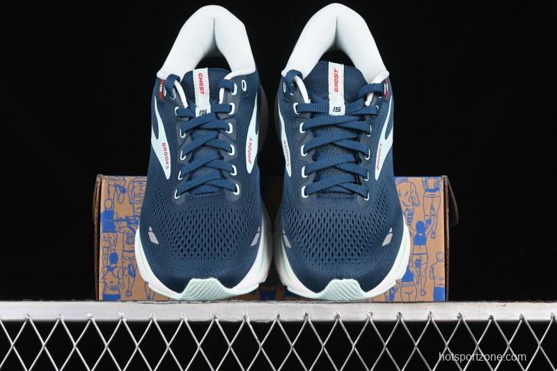 Brooks Ghost 15 Running Shoes with DNA LOFT V2 Cushioning and Breathable Air Mesh - 1203801B497