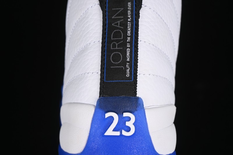 Nike Air Jordan 12 Retro Basketball Shoes in White Blue - CT8013-140