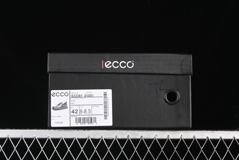 Ecco Street ACE Series Autumn New Retro Fashion Genuine Leather Platform Casual Sneakers - 63336101001